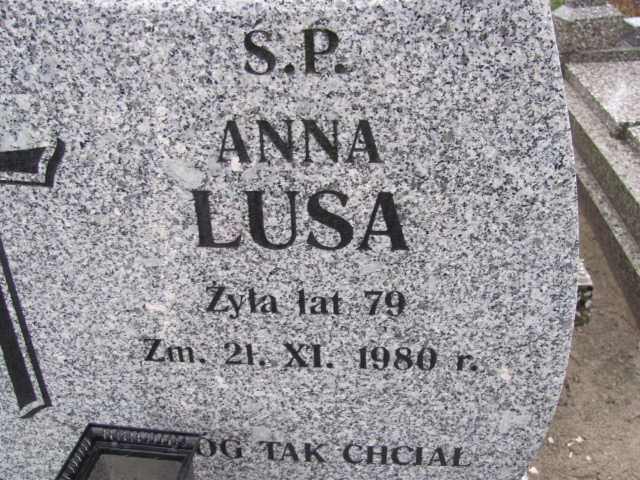 Anna Lusa 1901 Boguszyce - Grobonet - Wyszukiwarka osób pochowanych